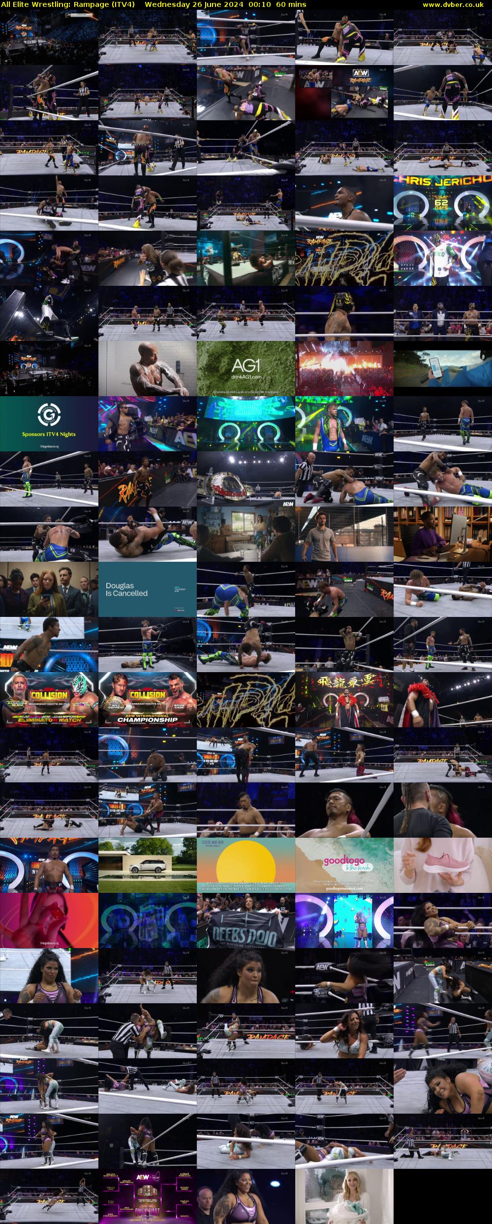 All Elite Wrestling: Rampage (ITV4) Wednesday 26 June 2024 00:10 - 01:10