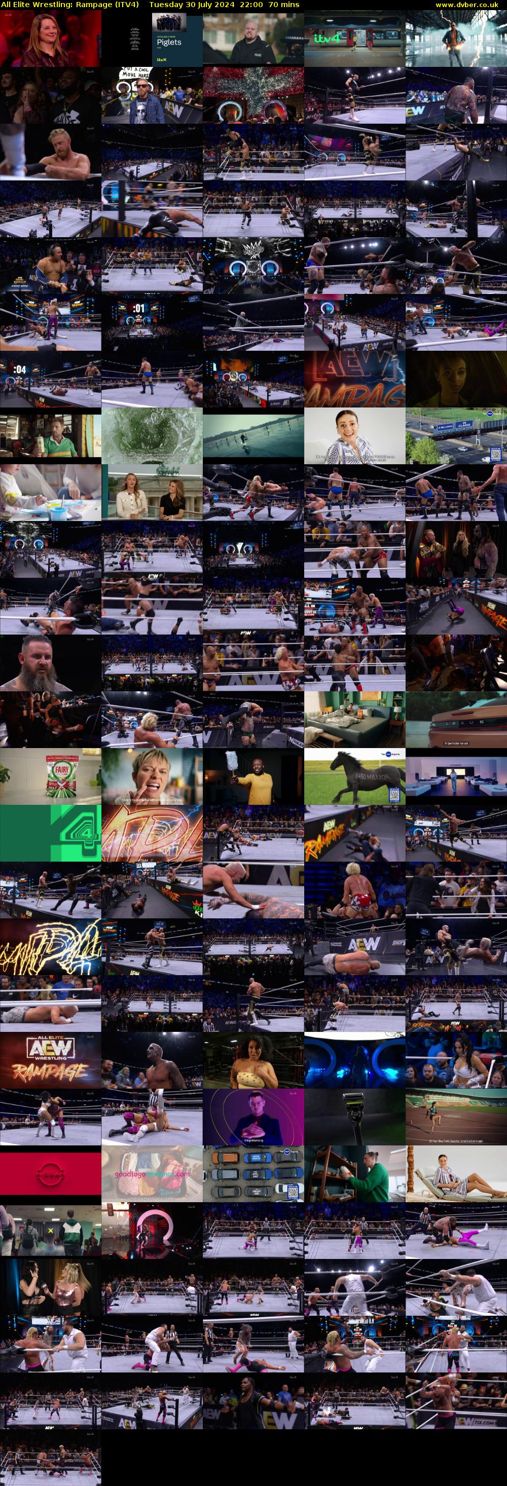 All Elite Wrestling: Rampage (ITV4) Tuesday 30 July 2024 22:00 - 23:10
