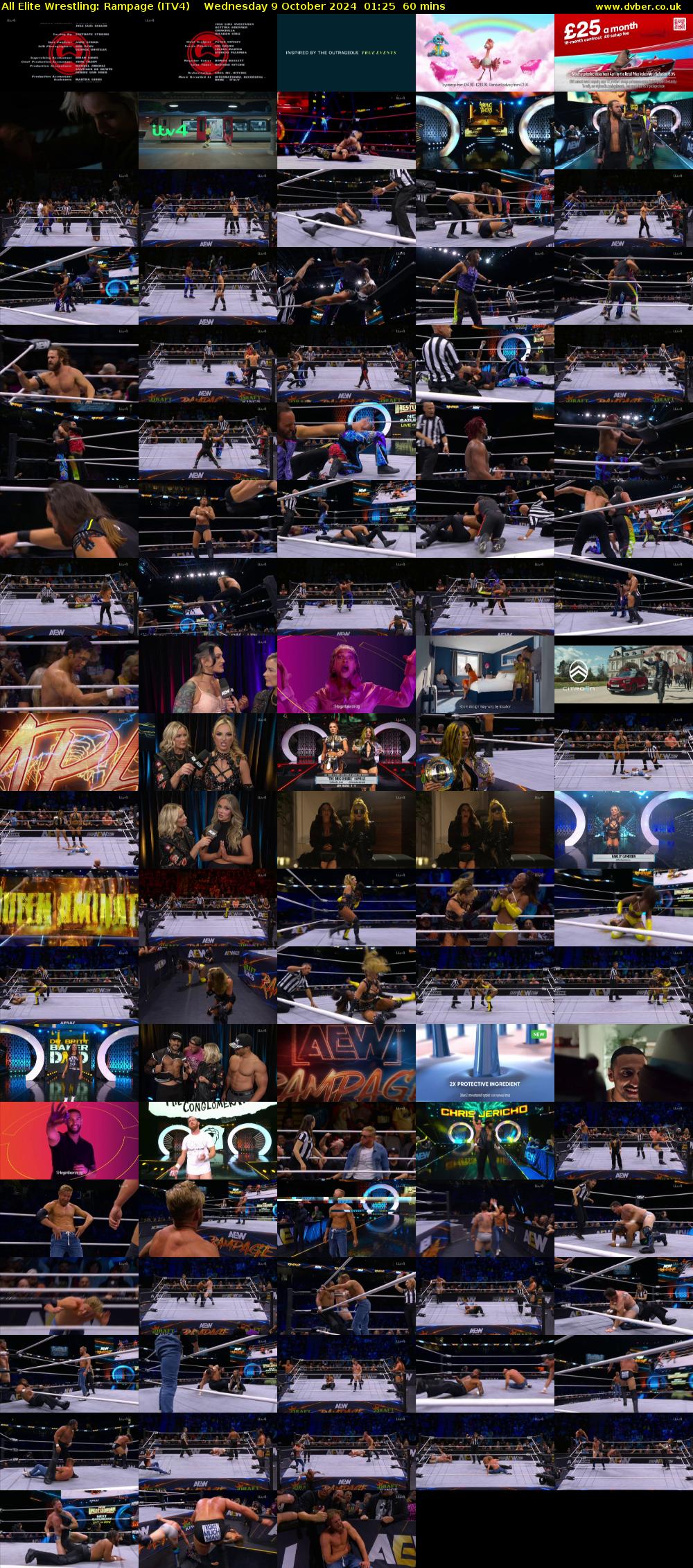 All Elite Wrestling: Rampage (ITV4) Wednesday 9 October 2024 01:25 - 02:25