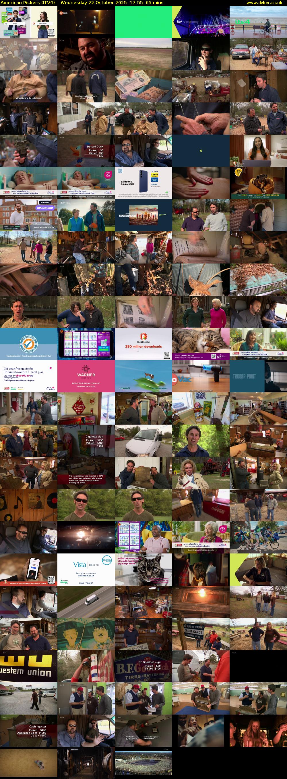 American Pickers (ITV4) Wednesday 22 October 2025 17:55 - 19:00