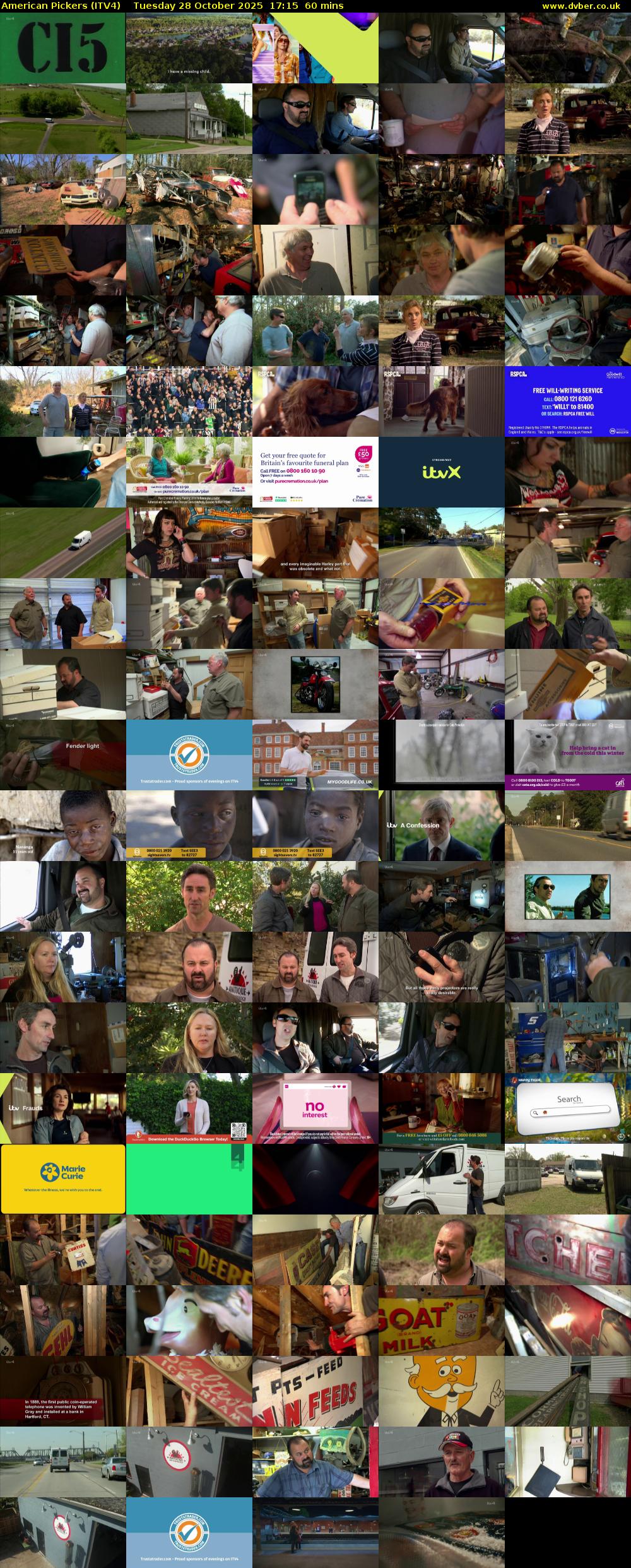 American Pickers (ITV4) Tuesday 28 October 2025 17:15 - 18:15