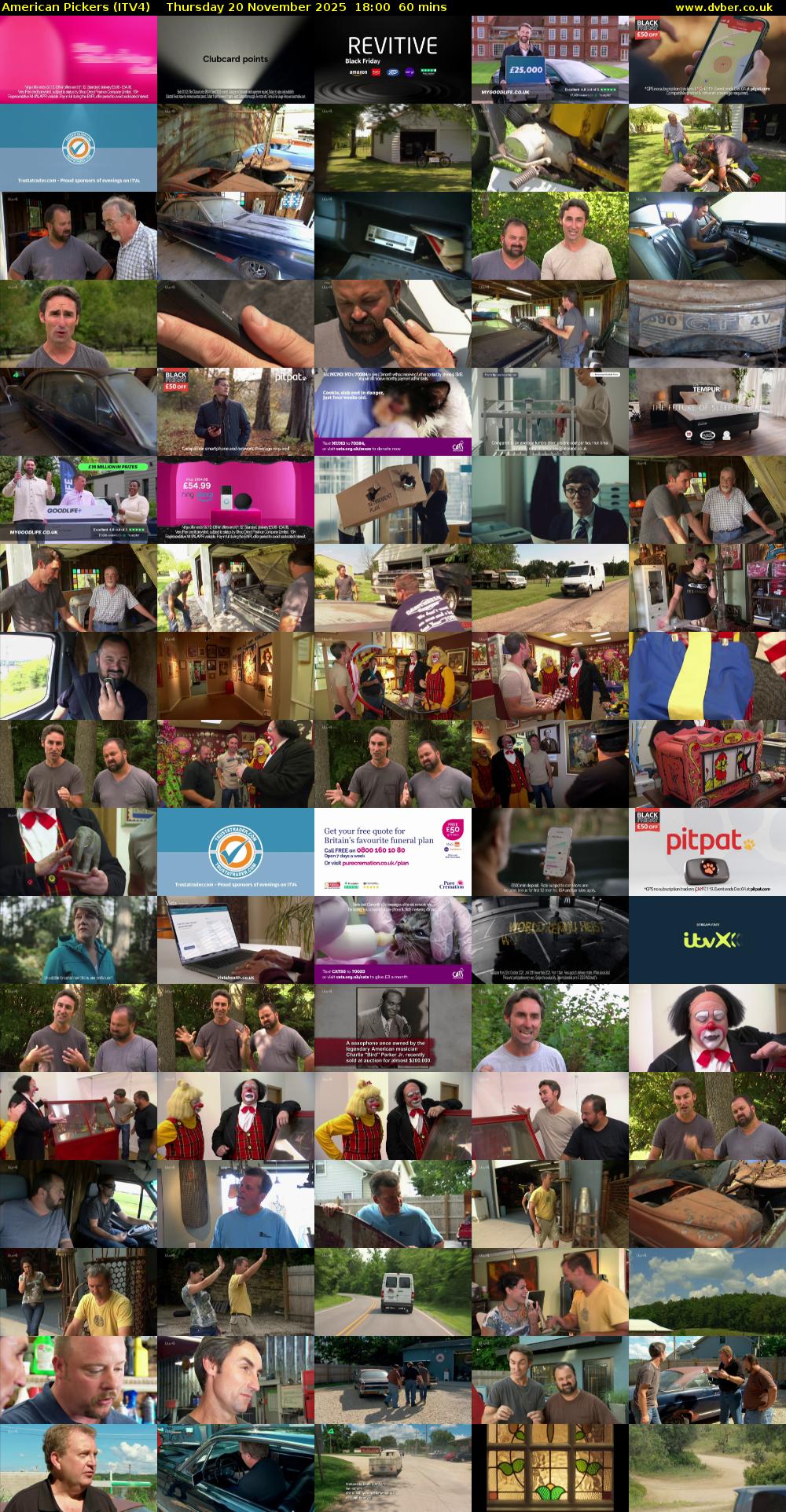 American Pickers (ITV4) Thursday 20 November 2025 18:00 - 19:00