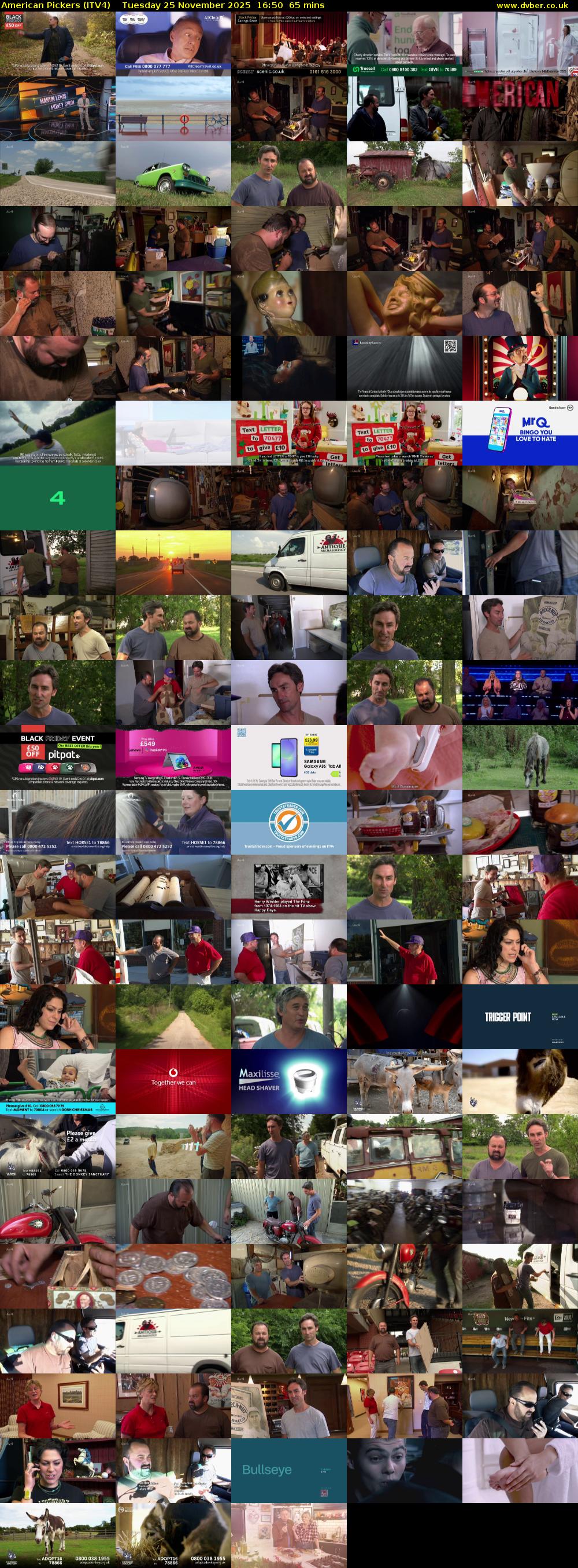 American Pickers (ITV4) Tuesday 25 November 2025 16:50 - 17:55