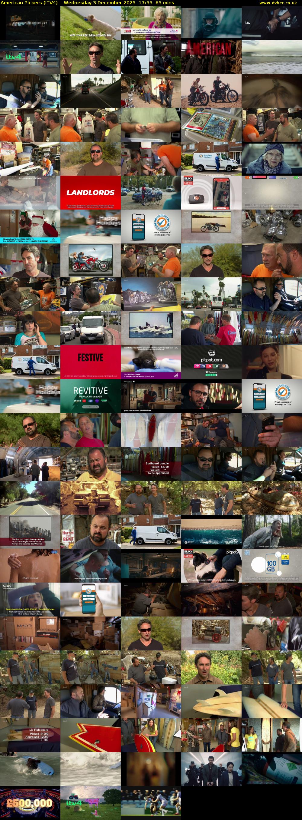 American Pickers (ITV4) Wednesday 3 December 2025 17:55 - 19:00