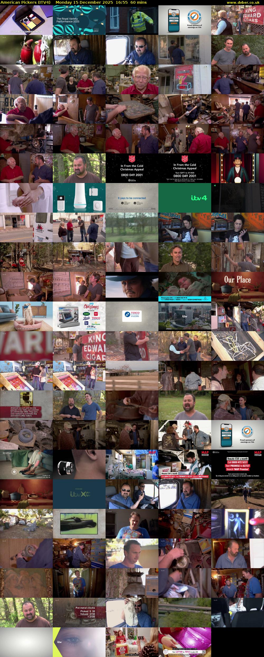 American Pickers (ITV4) Monday 15 December 2025 16:55 - 17:55