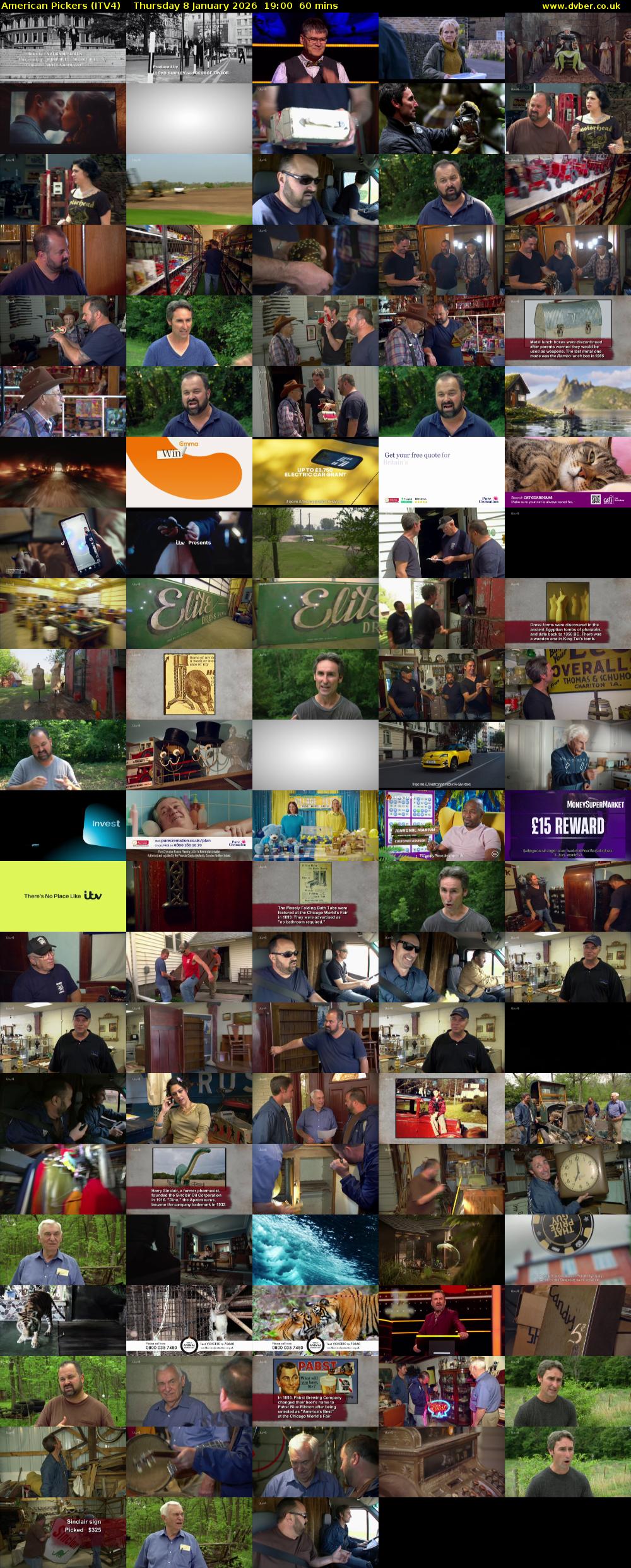 American Pickers (ITV4) Thursday 8 January 2026 19:00 - 20:00