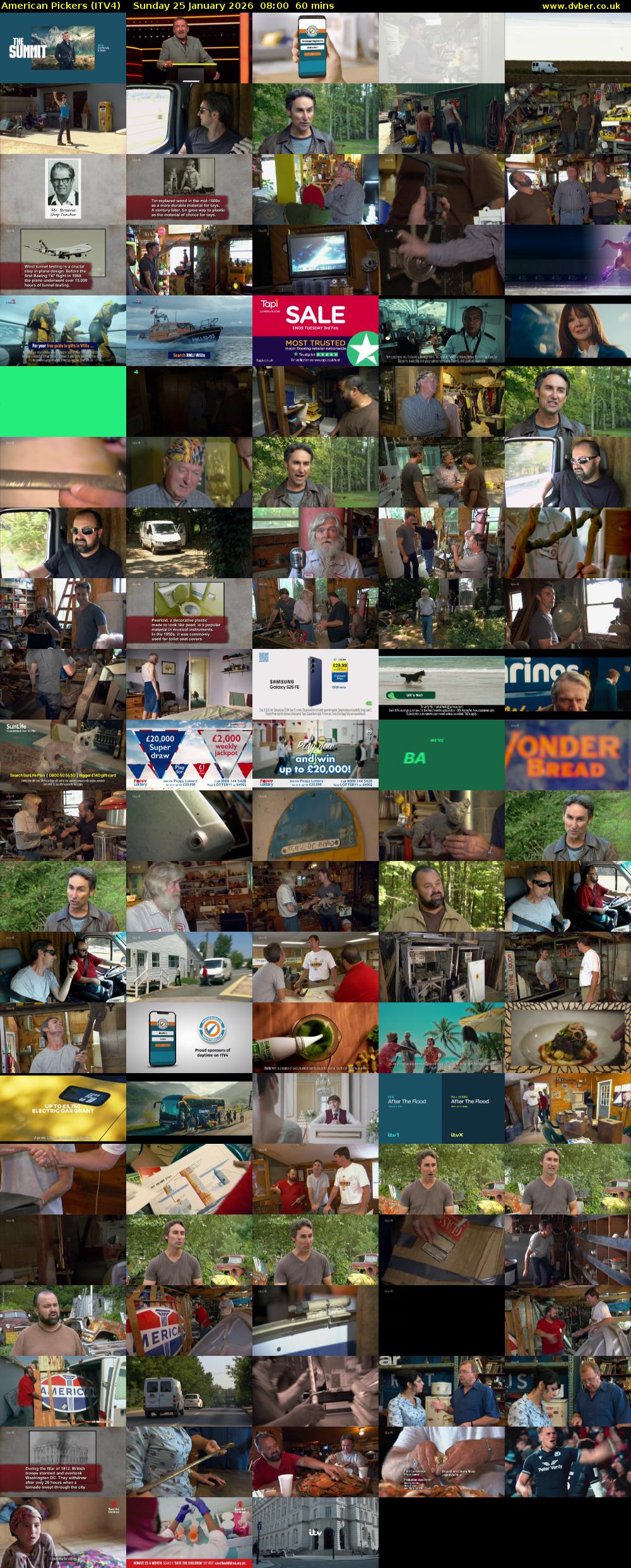 American Pickers (ITV4) Sunday 25 January 2026 08:00 - 09:00