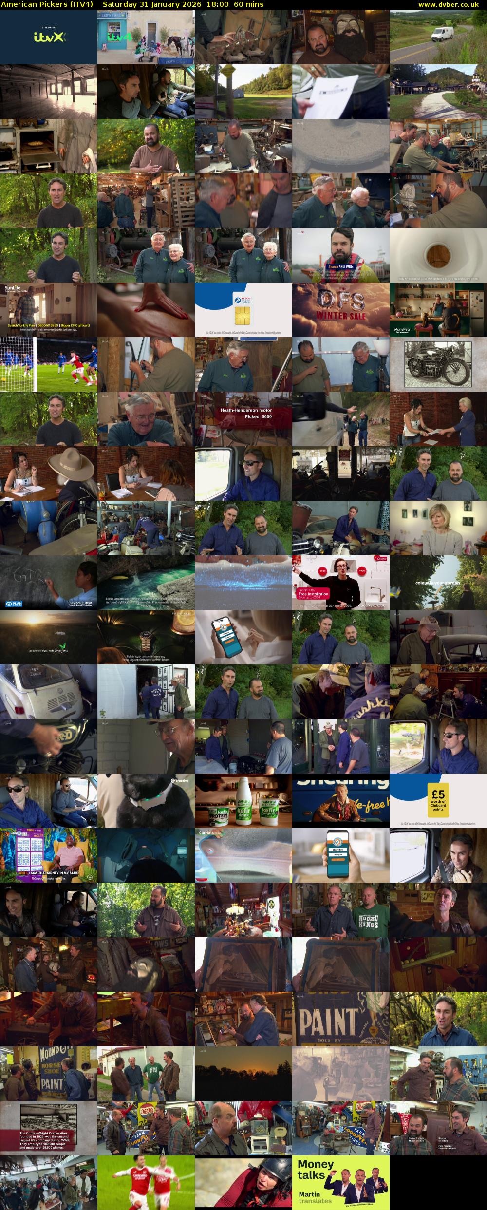 American Pickers (ITV4) Saturday 31 January 2026 18:00 - 19:00