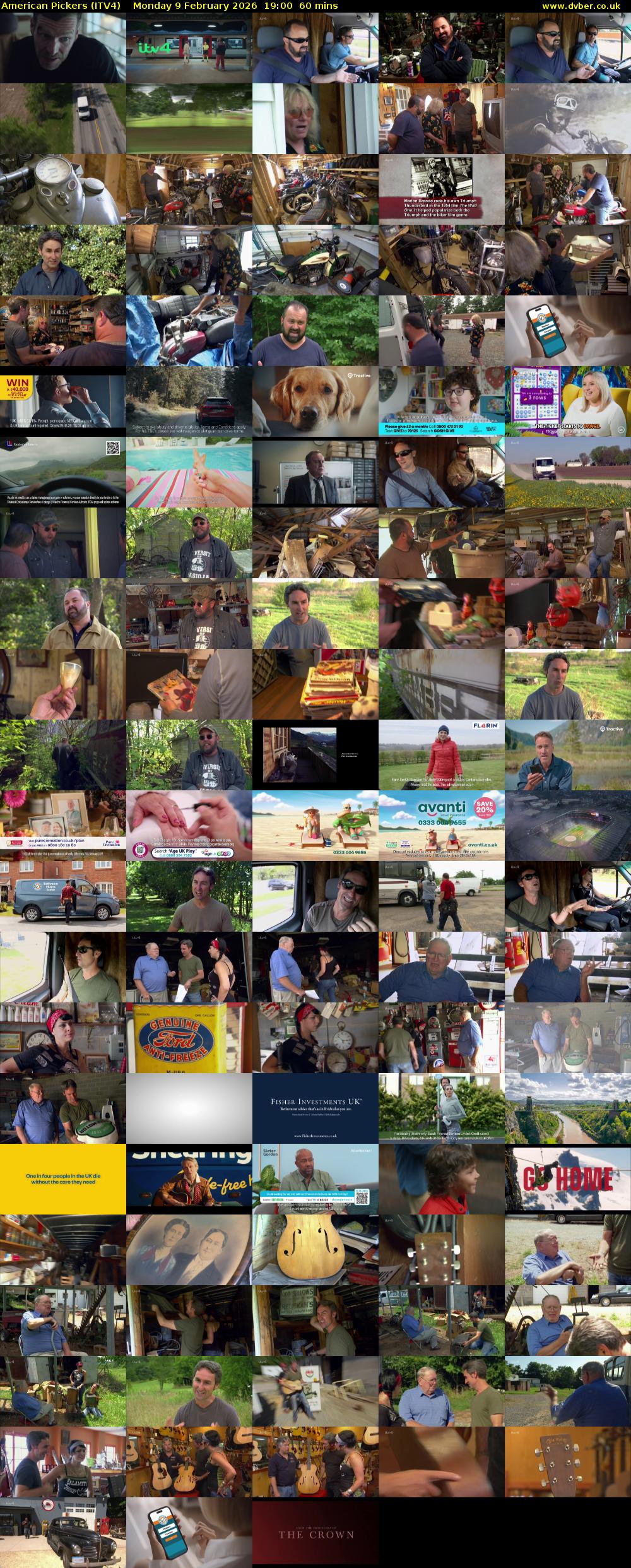 American Pickers (ITV4) Monday 9 February 2026 19:00 - 20:00