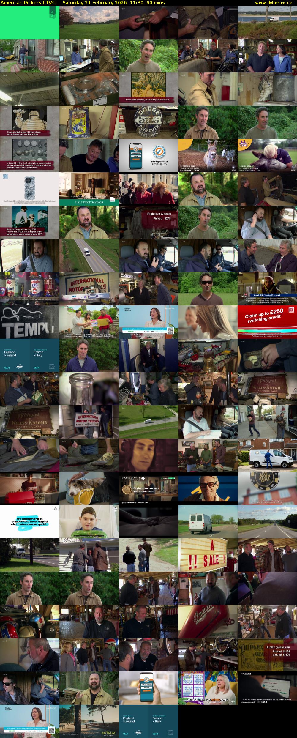 American Pickers (ITV4) Saturday 21 February 2026 11:30 - 12:30