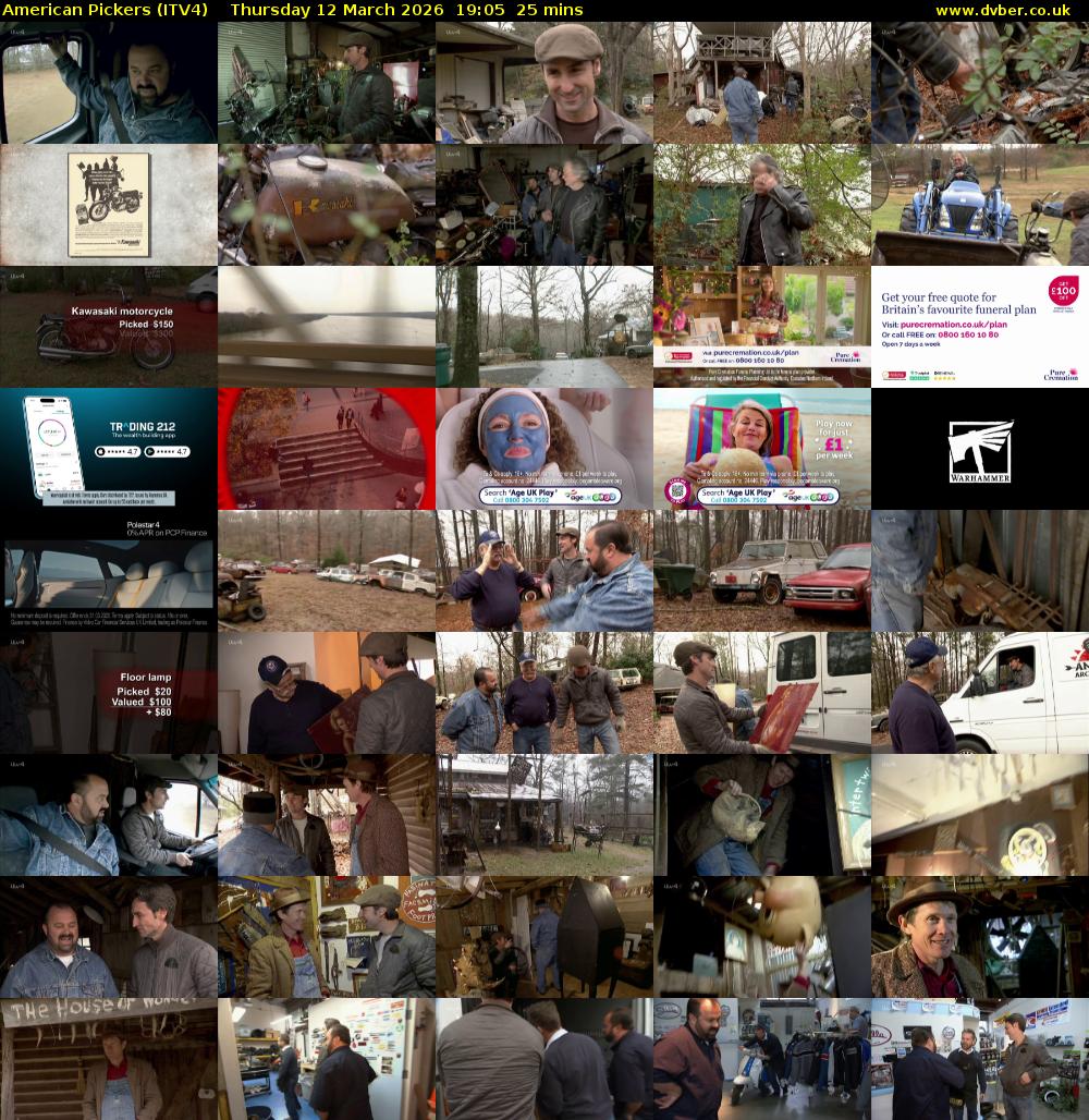 American Pickers (ITV4) Thursday 12 March 2026 19:05 - 19:30