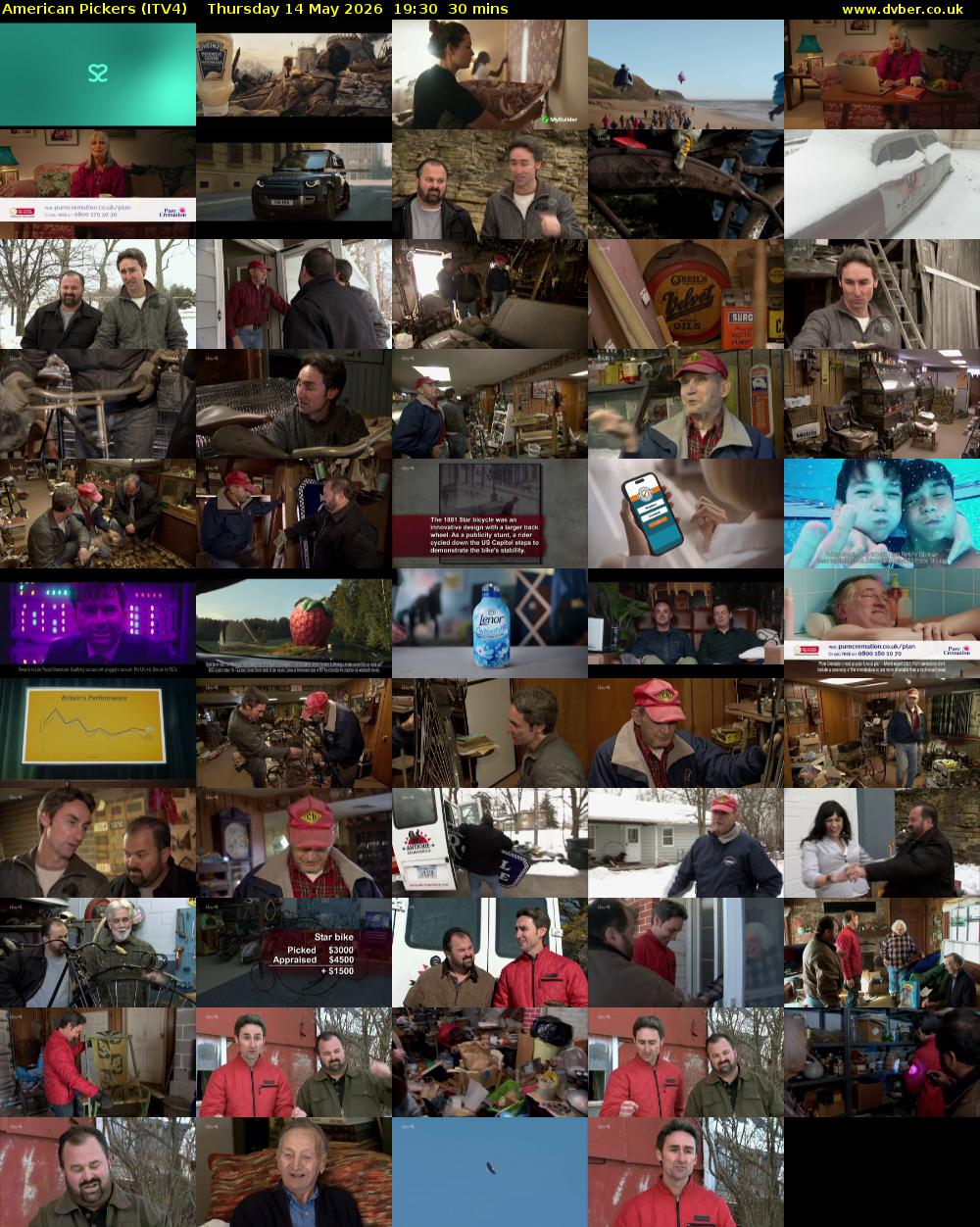 American Pickers (ITV4) Thursday 14 May 2026 19:30 - 20:00