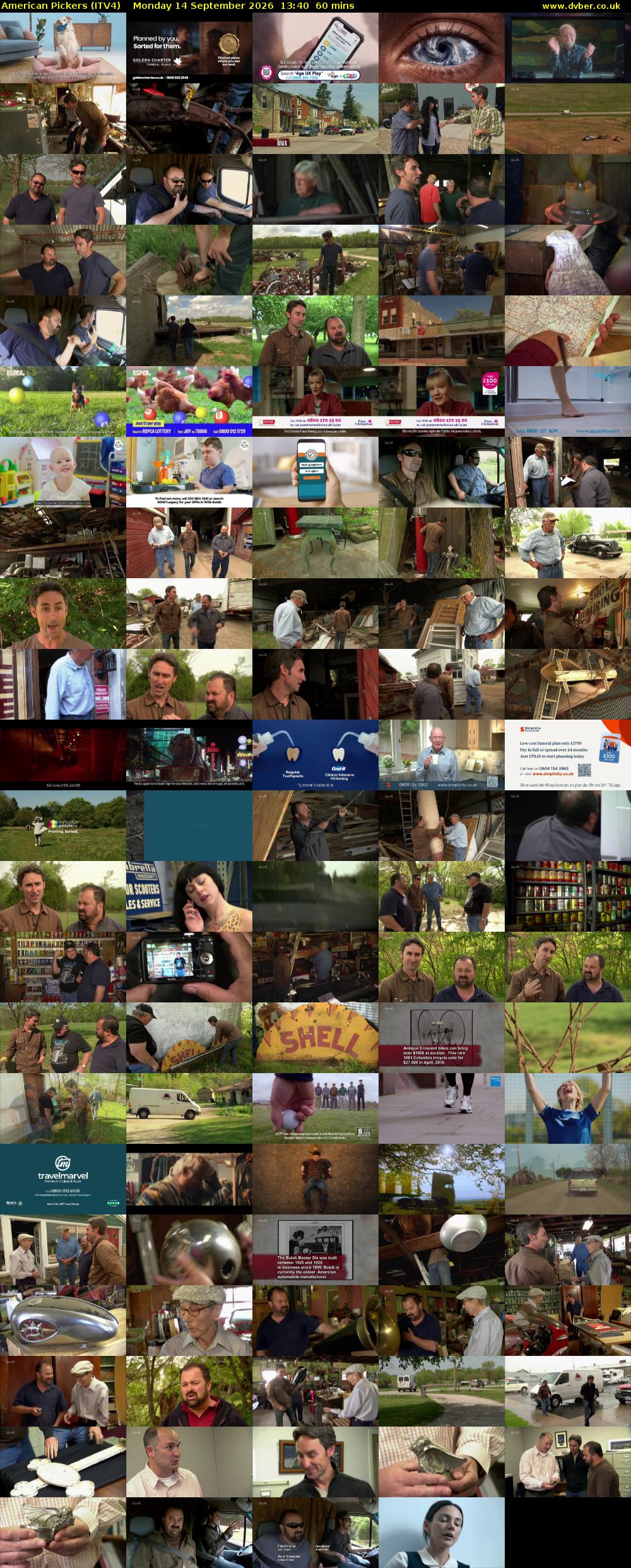American Pickers (ITV4) Monday 14 September 2026 13:40 - 14:40