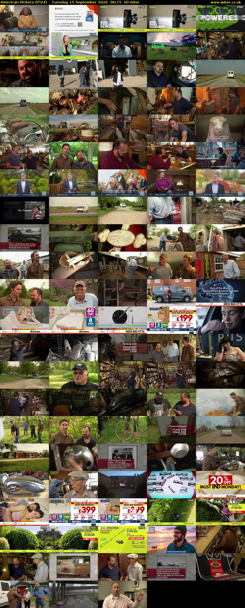 American Pickers (ITV4) Tuesday 15 September 2026 06:15 - 07:15