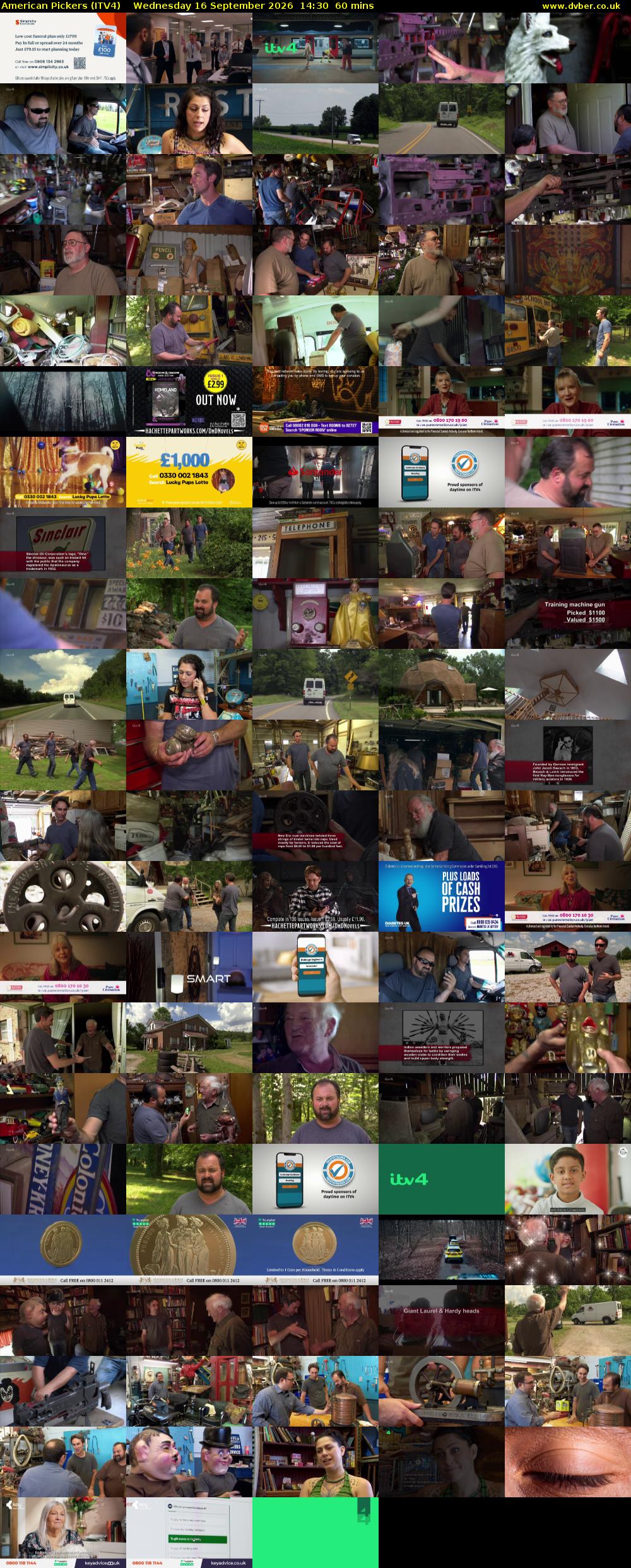 American Pickers (ITV4) Wednesday 16 September 2026 14:30 - 15:30
