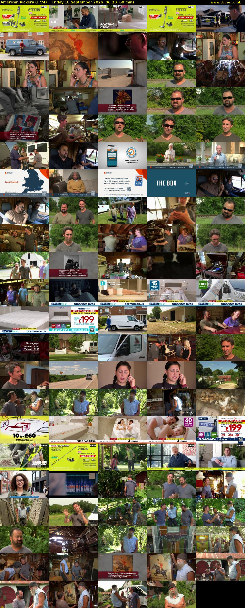 American Pickers (ITV4) Friday 18 September 2026 06:20 - 07:20