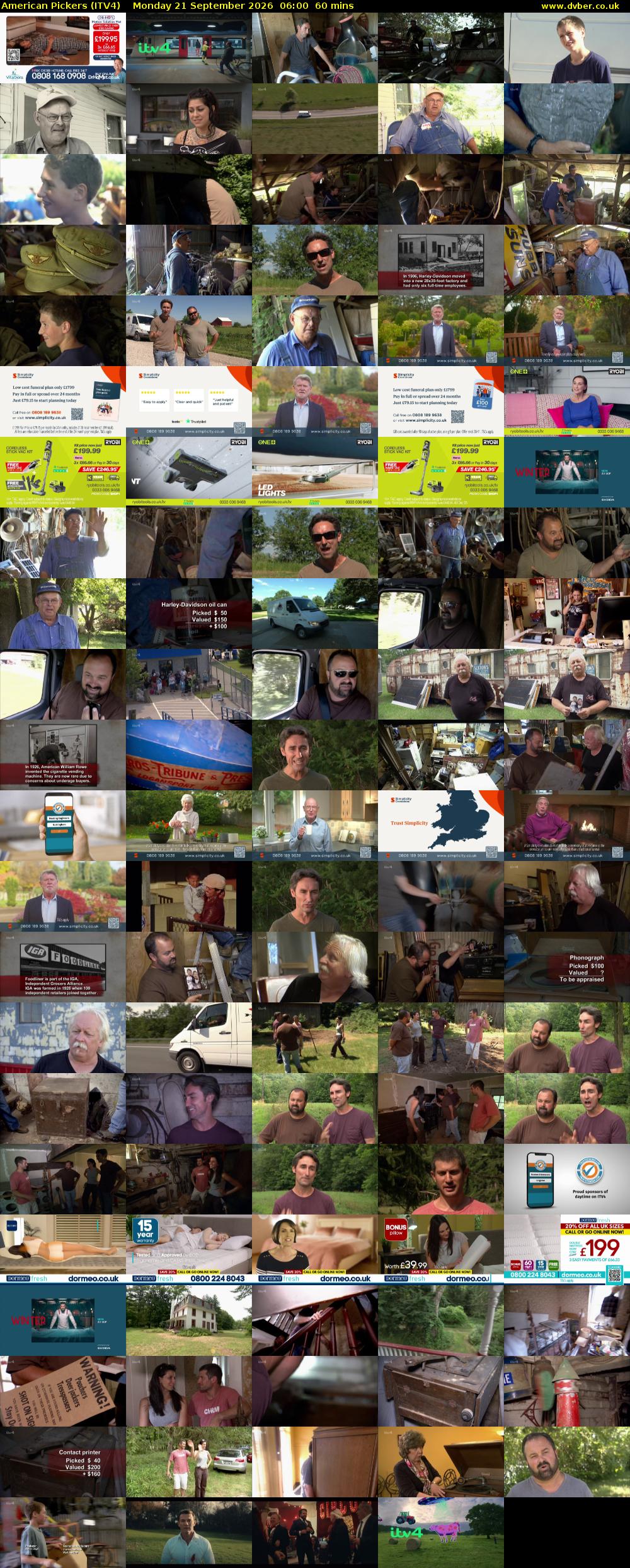 American Pickers (ITV4) Monday 21 September 2026 06:00 - 07:00