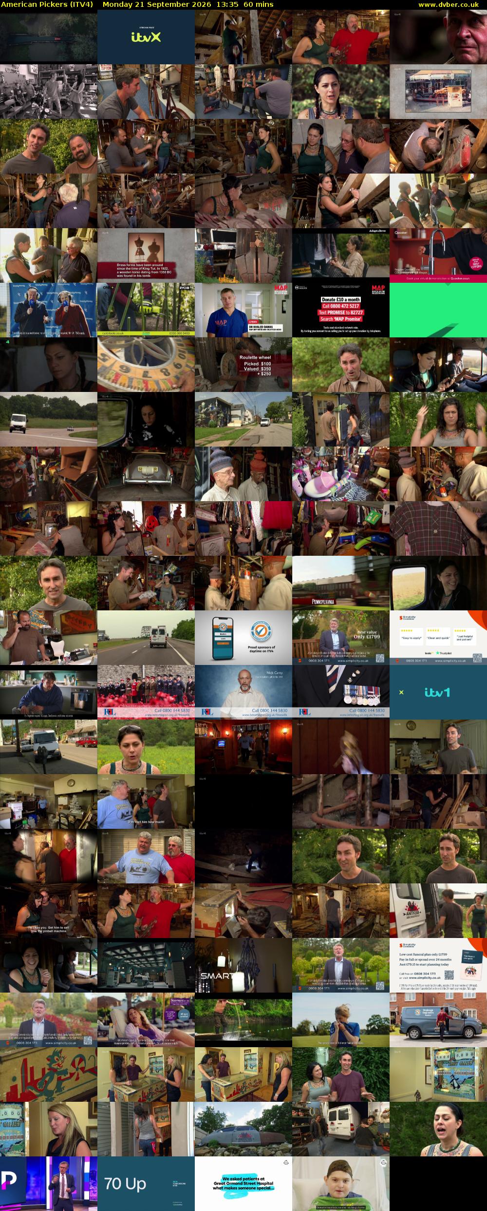 American Pickers (ITV4) Monday 21 September 2026 13:35 - 14:35