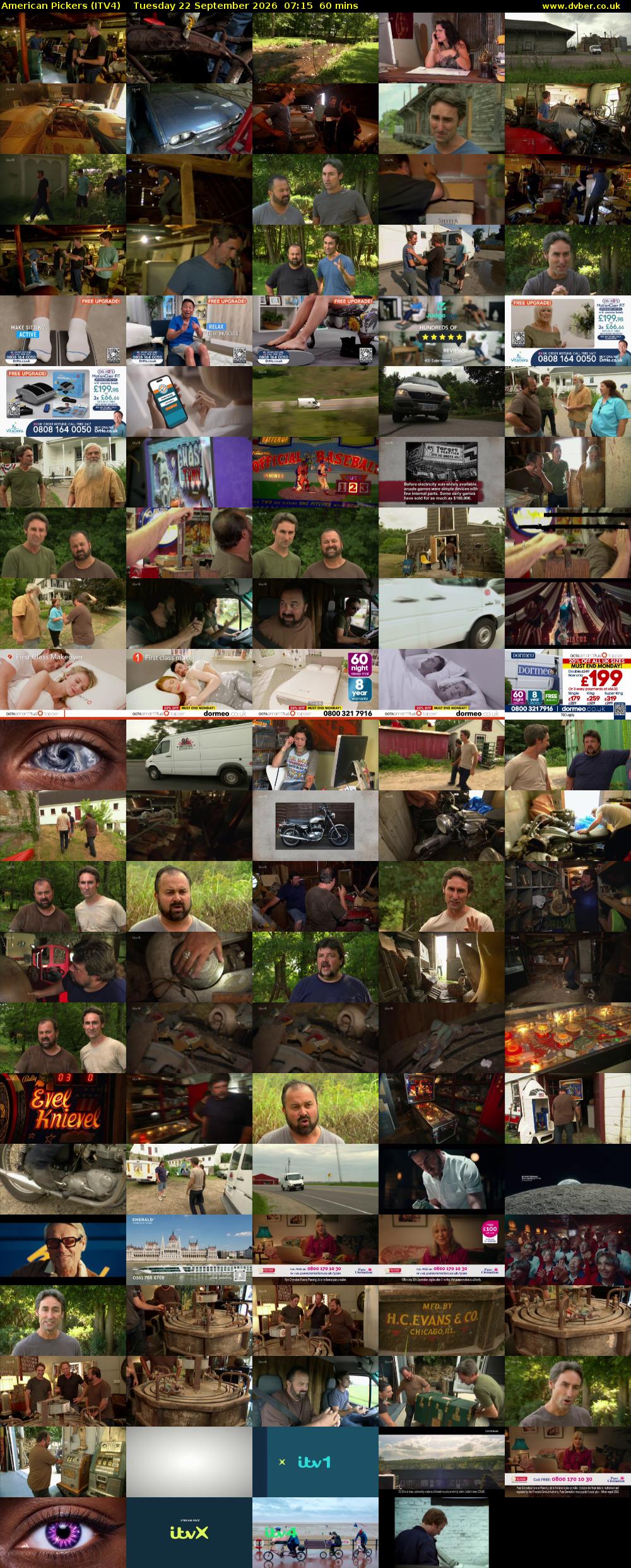 American Pickers (ITV4) Tuesday 22 September 2026 07:15 - 08:15