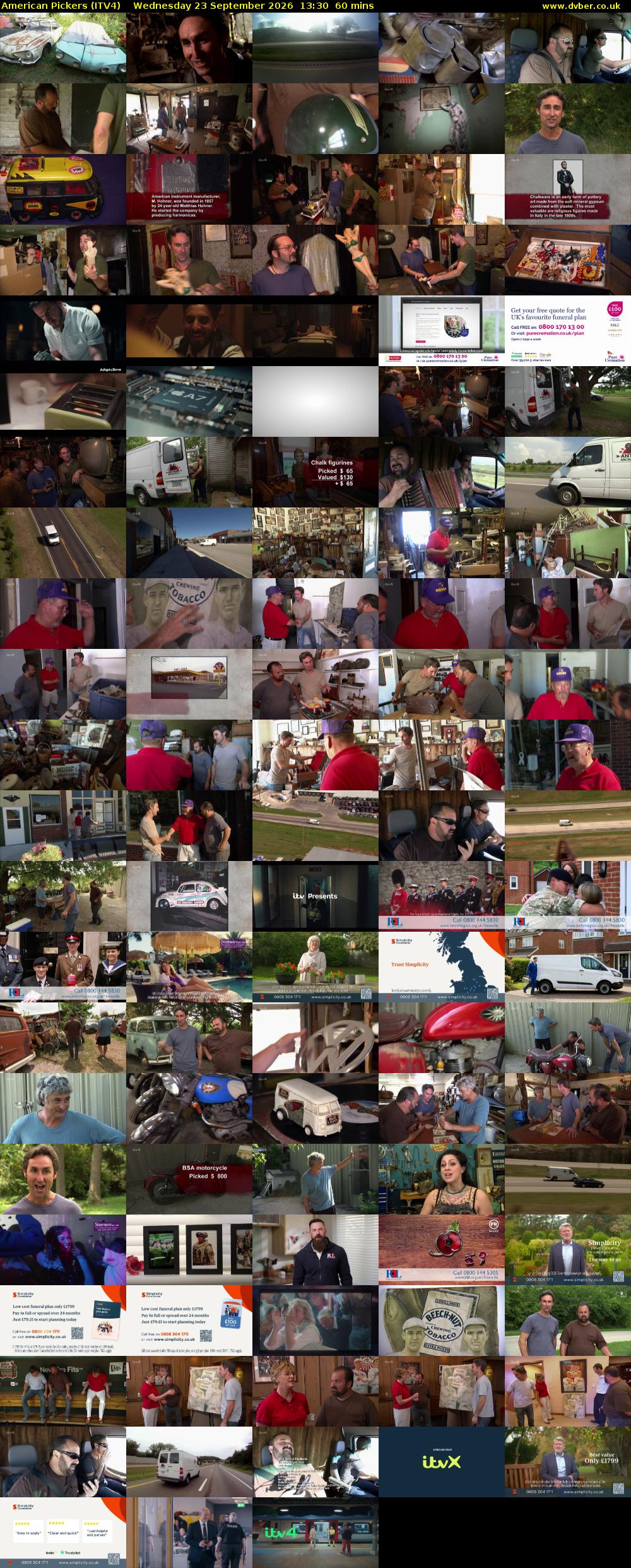 American Pickers (ITV4) Wednesday 23 September 2026 13:30 - 14:30