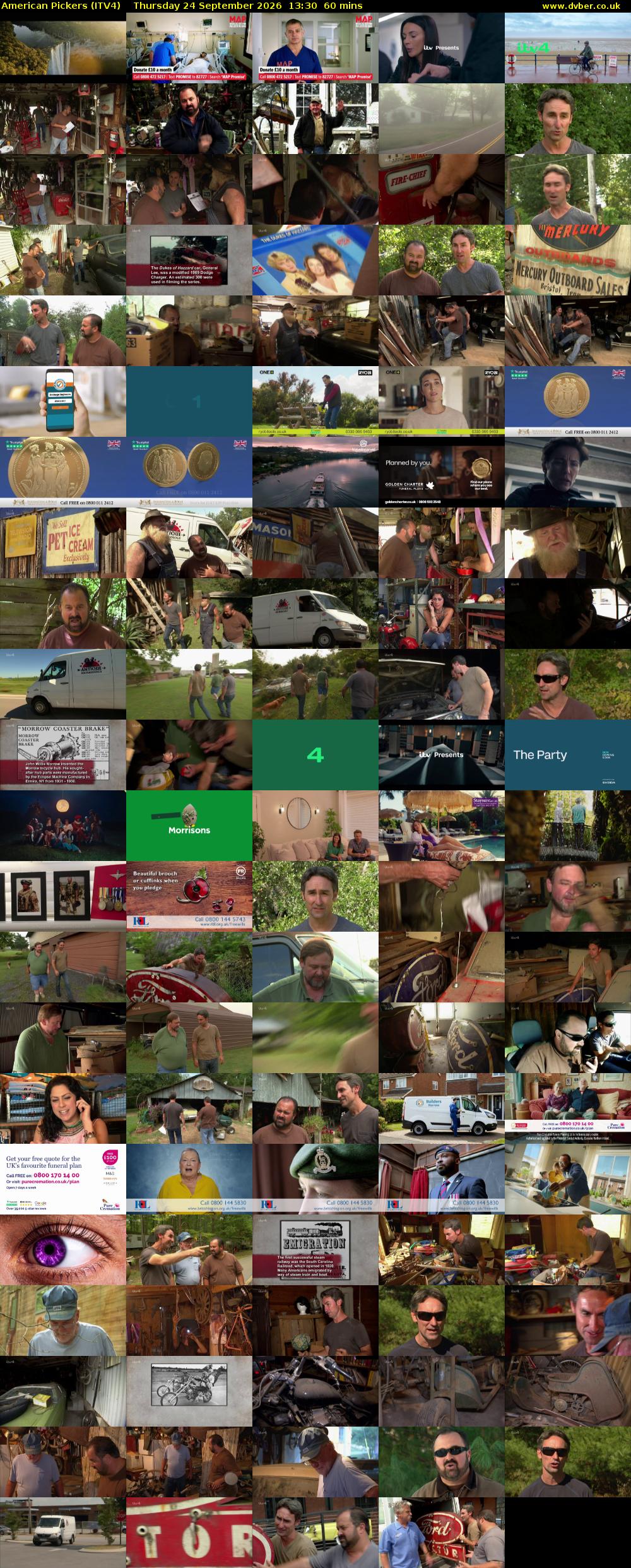 American Pickers (ITV4) Thursday 24 September 2026 13:30 - 14:30