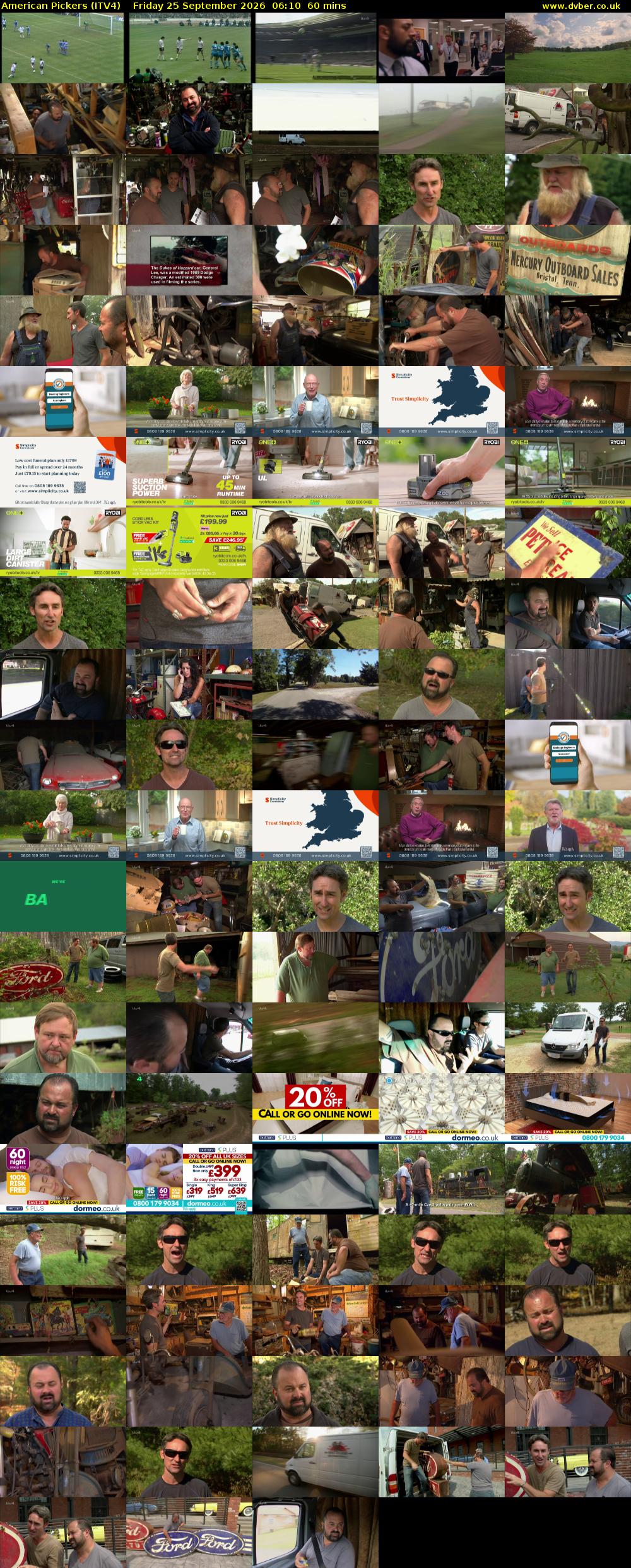 American Pickers (ITV4) Friday 25 September 2026 06:10 - 07:10
