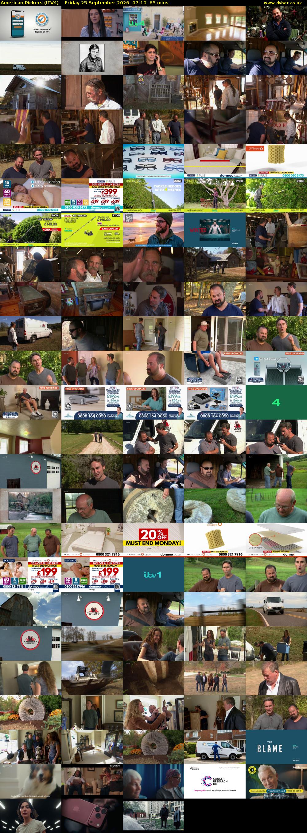 American Pickers (ITV4) Friday 25 September 2026 07:10 - 08:15