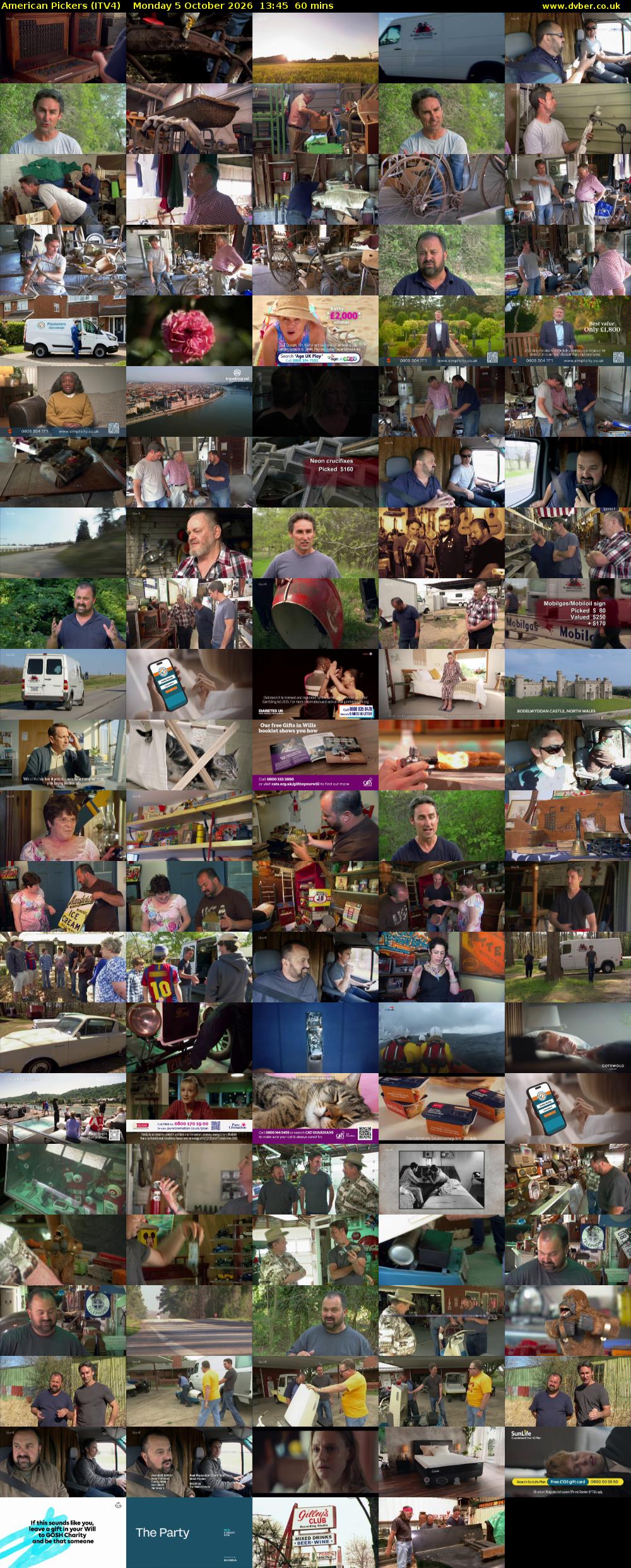 American Pickers (ITV4) Monday 5 October 2026 13:45 - 14:45