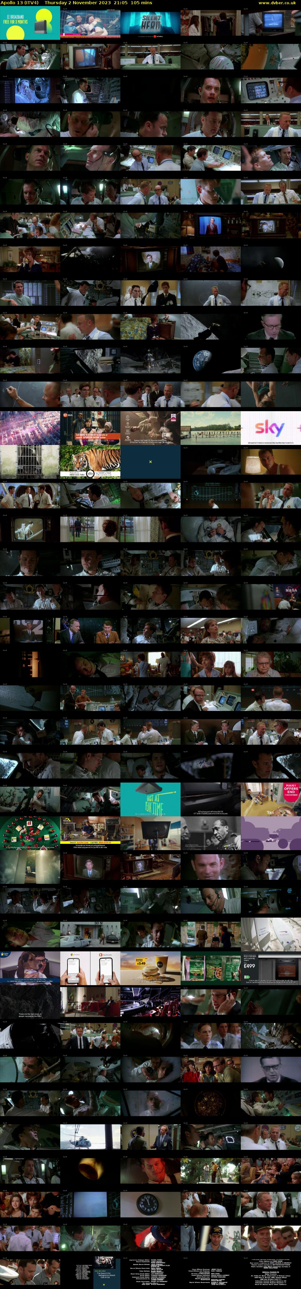 Apollo 13 (ITV4) Thursday 2 November 2023 21:05 - 22:50