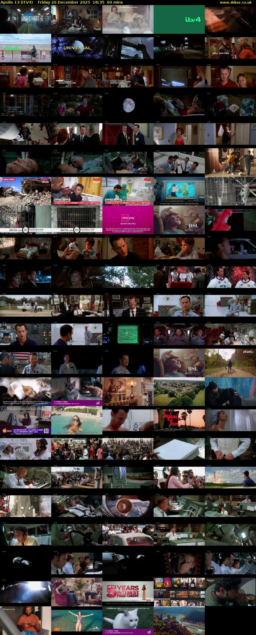 Apollo 13 (ITV4) Friday 26 December 2025 18:35 - 19:35