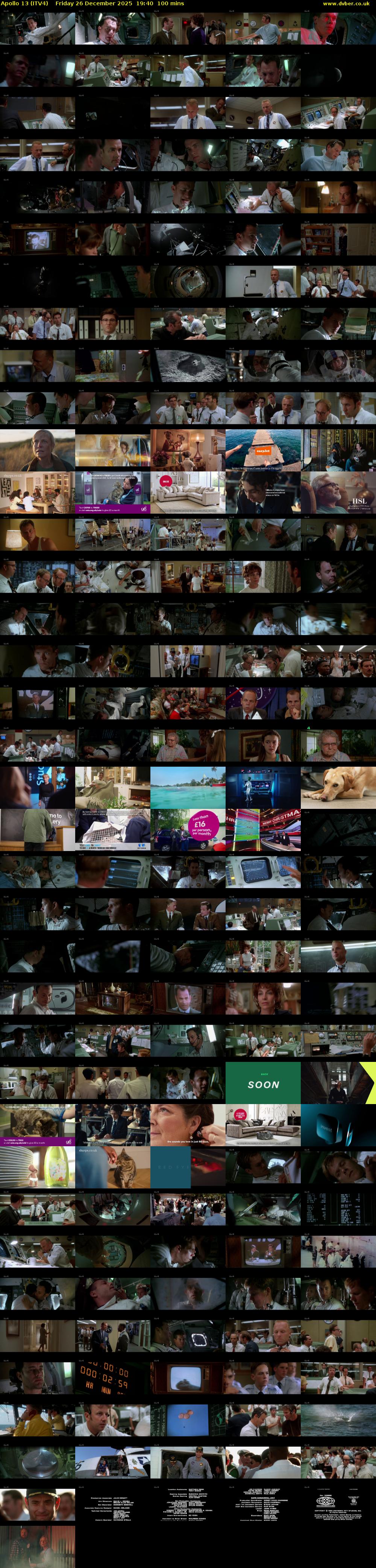Apollo 13 (ITV4) Friday 26 December 2025 19:40 - 21:20