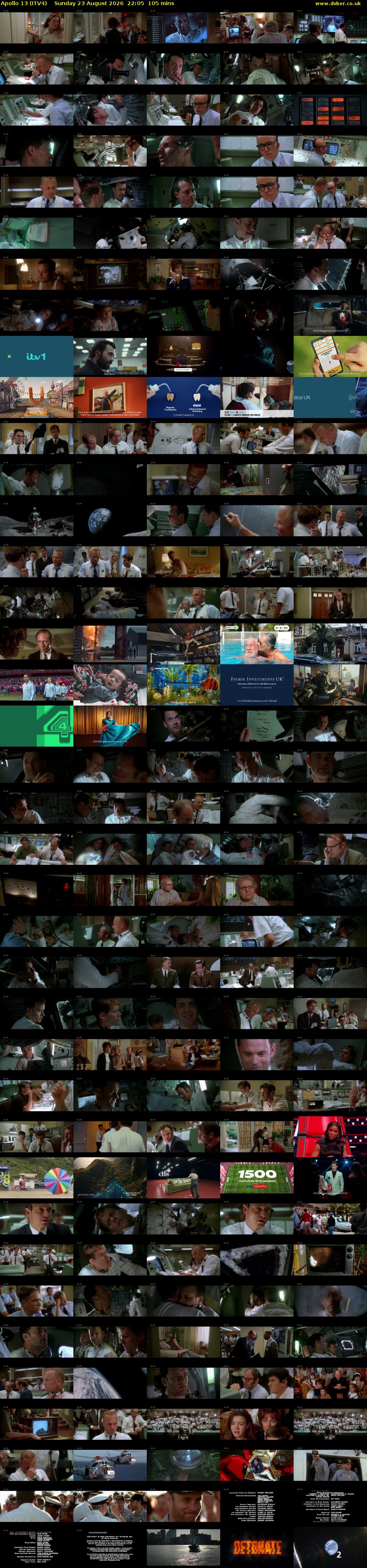 Apollo 13 (ITV4) Sunday 23 August 2026 22:05 - 23:50