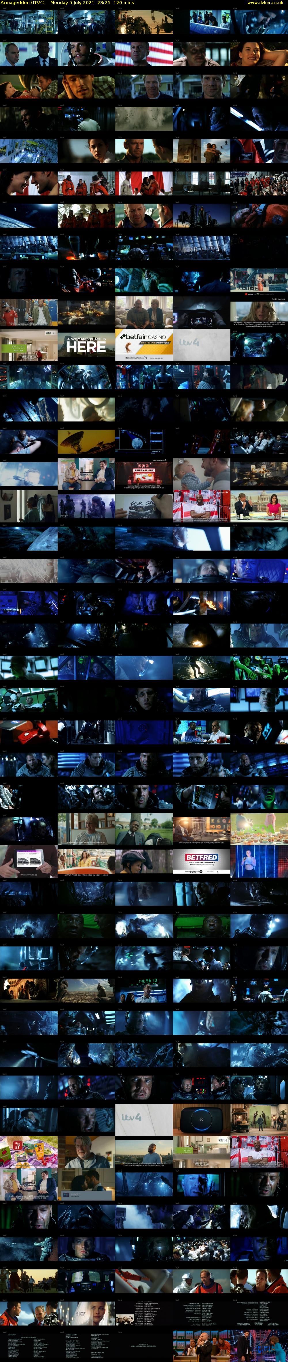 Armageddon (ITV4) Monday 5 July 2021 23:25 - 01:25