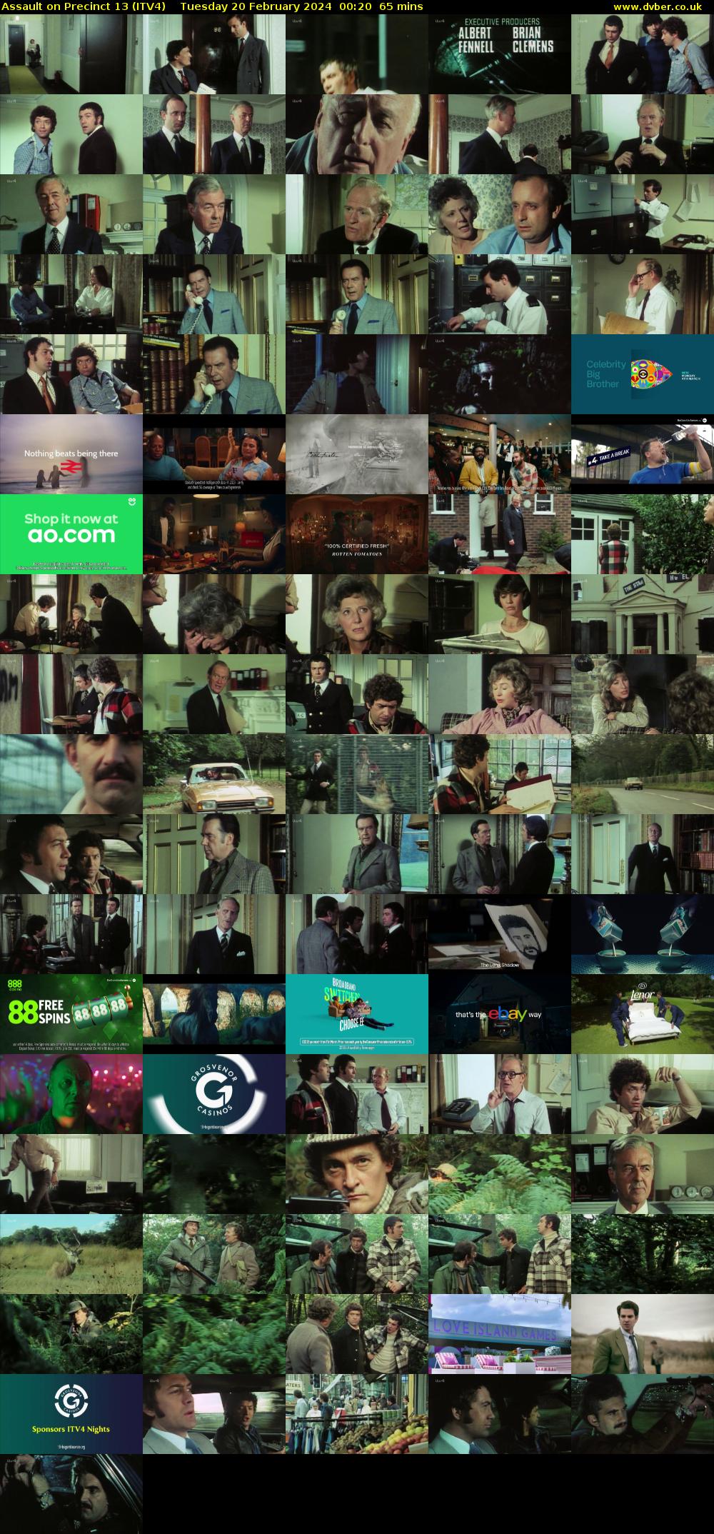 Assault on Precinct 13 (ITV4) Tuesday 20 February 2024 00:20 - 01:25