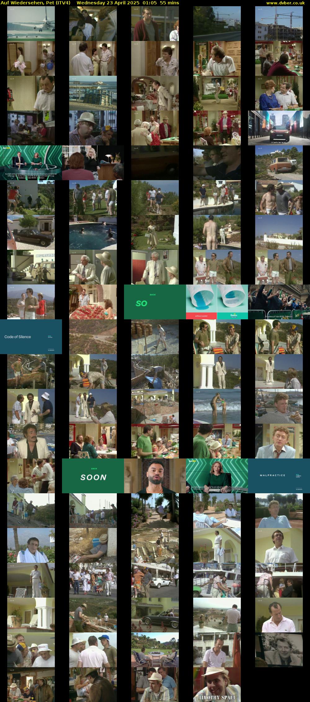 Auf Wiedersehen, Pet (ITV4) Wednesday 23 April 2025 01:05 - 02:00