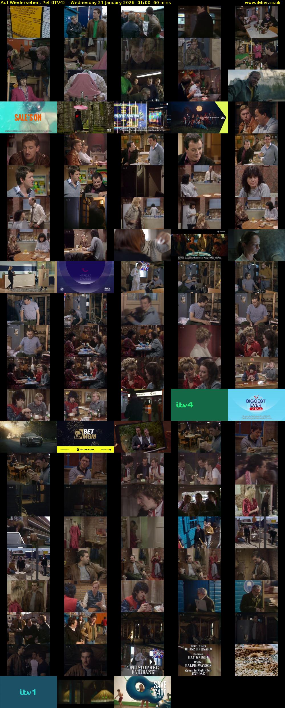 Auf Wiedersehen, Pet (ITV4) Wednesday 21 January 2026 01:00 - 02:00