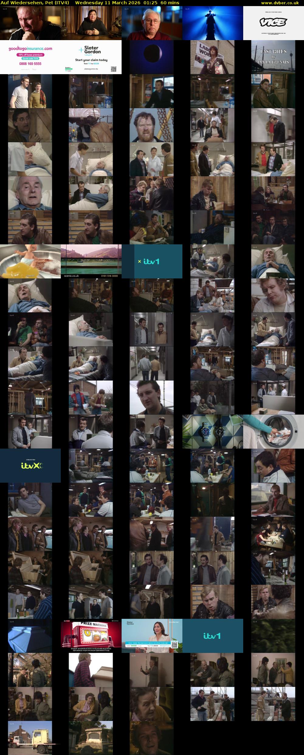 Auf Wiedersehen, Pet (ITV4) Wednesday 11 March 2026 01:25 - 02:25