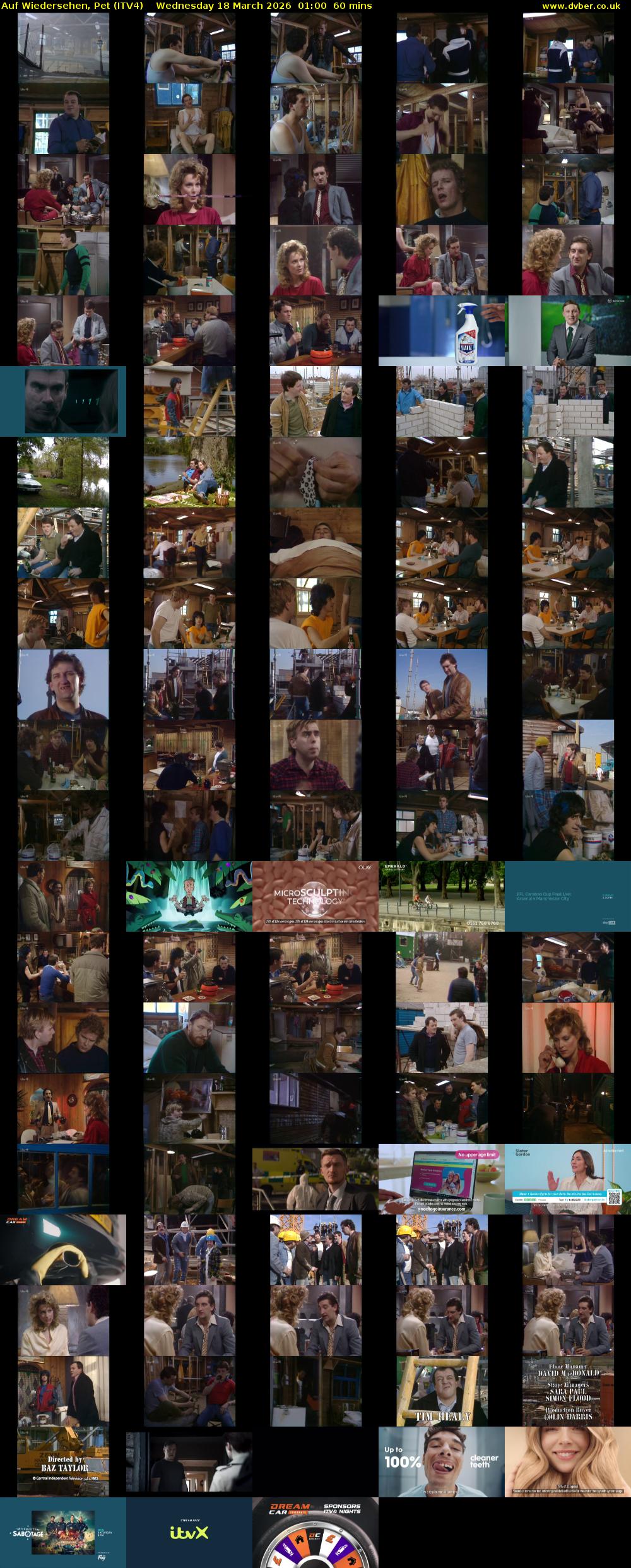 Auf Wiedersehen, Pet (ITV4) Wednesday 18 March 2026 01:00 - 02:00