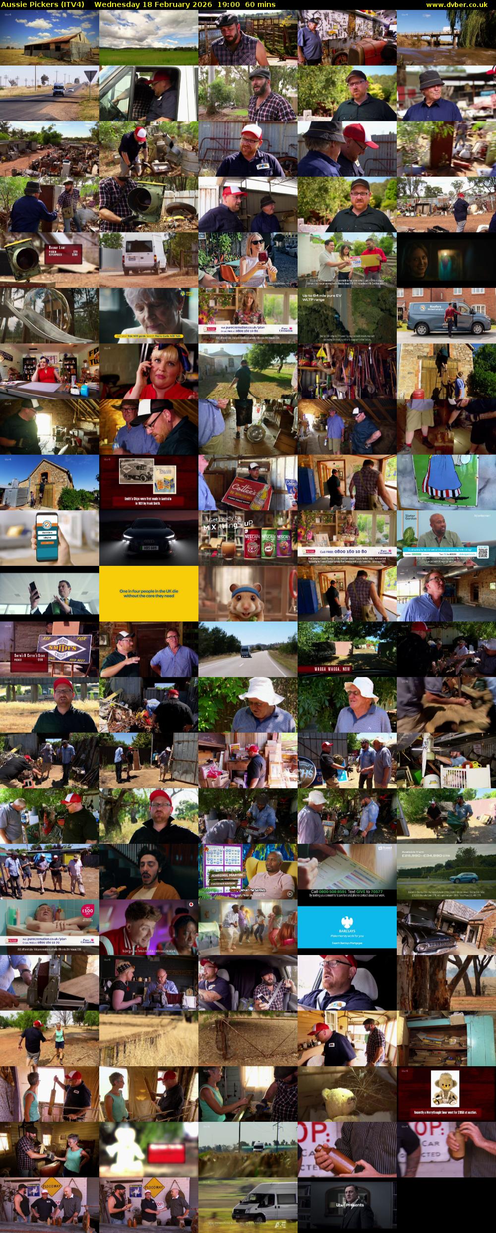 Aussie Pickers (ITV4) Wednesday 18 February 2026 19:00 - 20:00