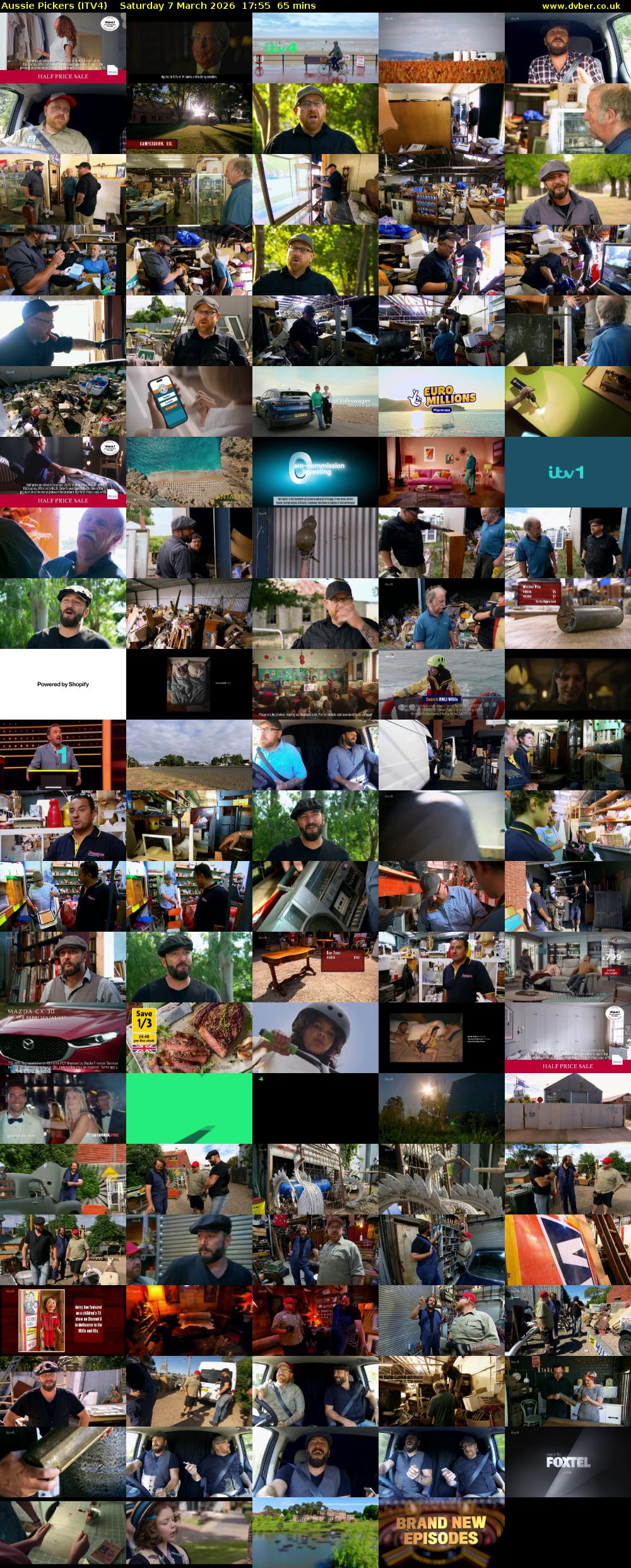 Aussie Pickers (ITV4) Saturday 7 March 2026 17:55 - 19:00