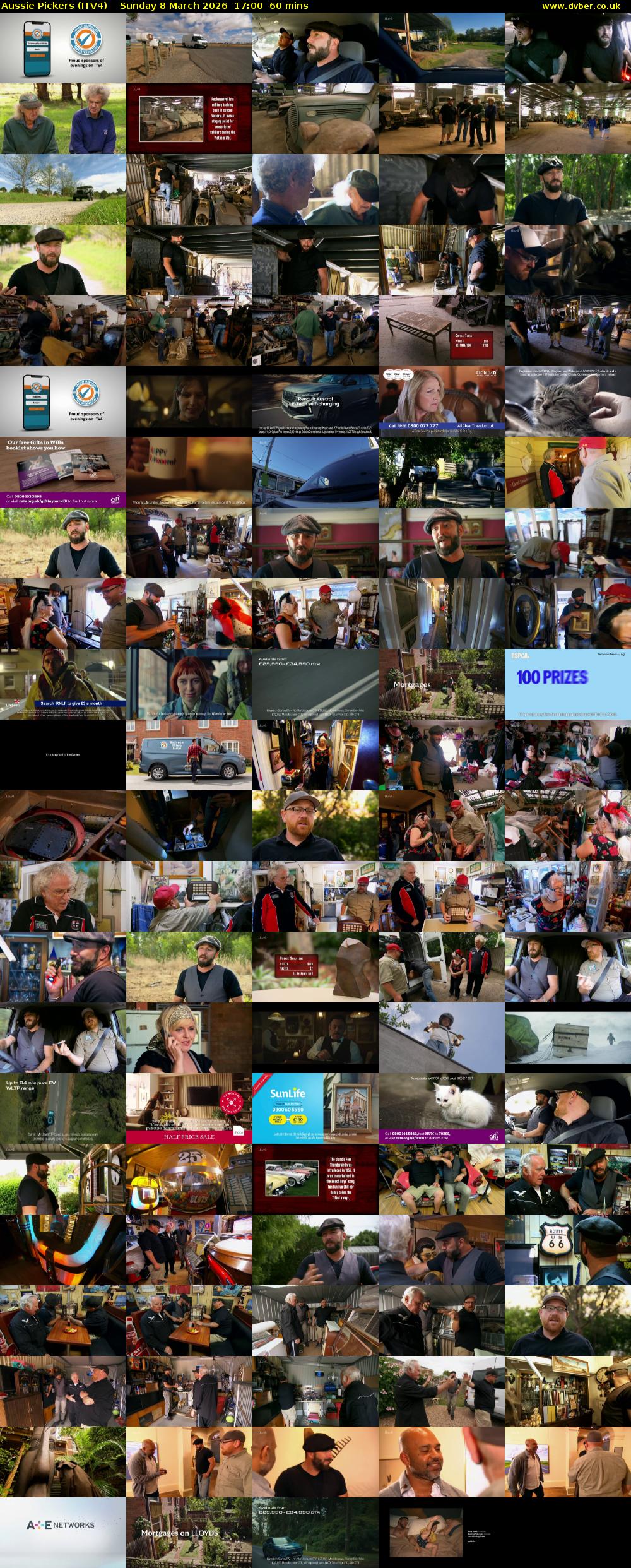 Aussie Pickers (ITV4) Sunday 8 March 2026 17:00 - 18:00