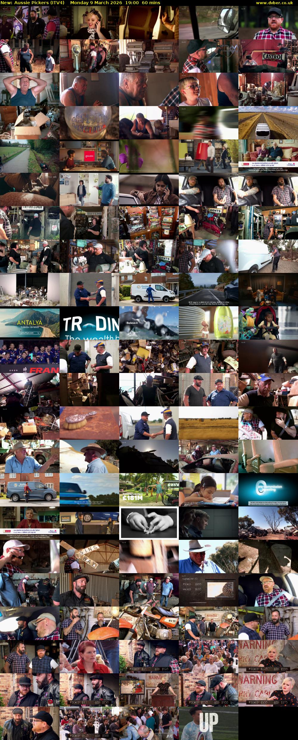 Aussie Pickers (ITV4) Monday 9 March 2026 19:00 - 20:00
