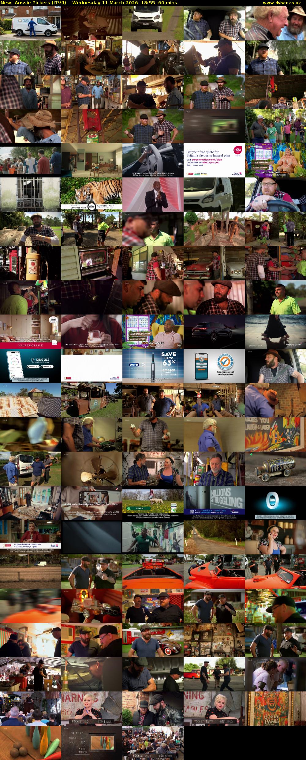 Aussie Pickers (ITV4) Wednesday 11 March 2026 18:55 - 19:55