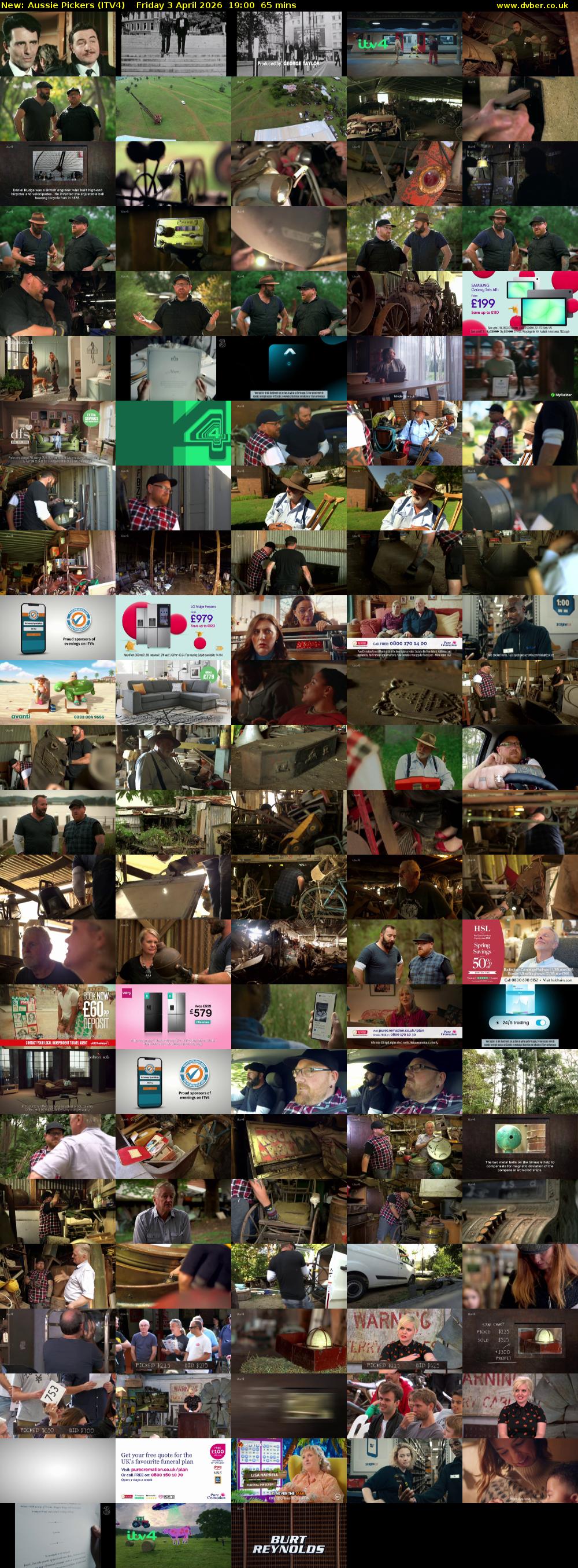 Aussie Pickers (ITV4) Friday 3 April 2026 19:00 - 20:05