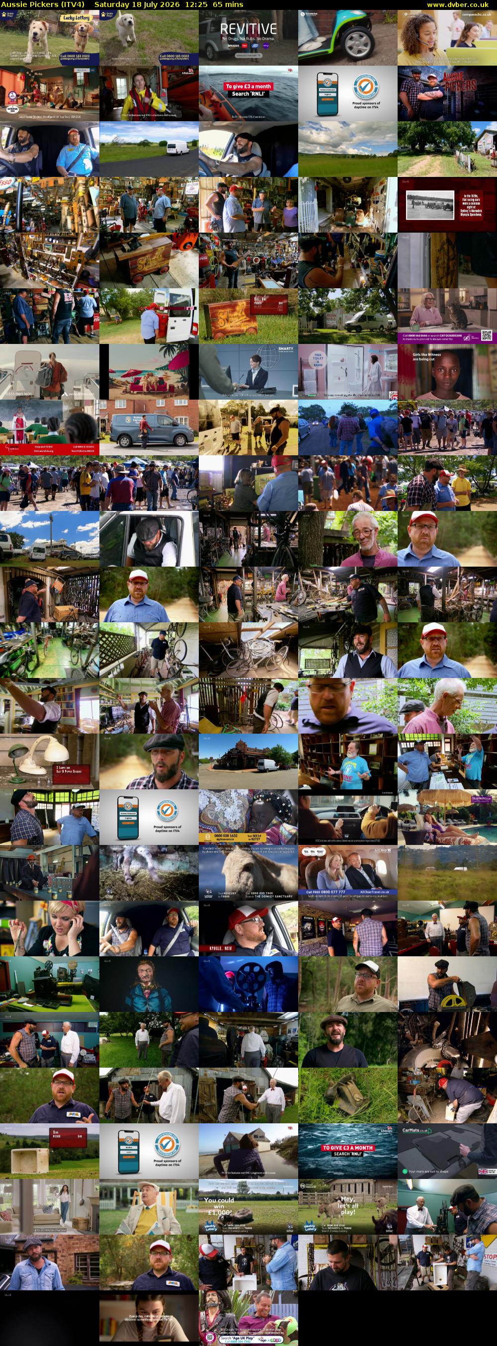 Aussie Pickers (ITV4) Saturday 18 July 2026 12:25 - 13:30