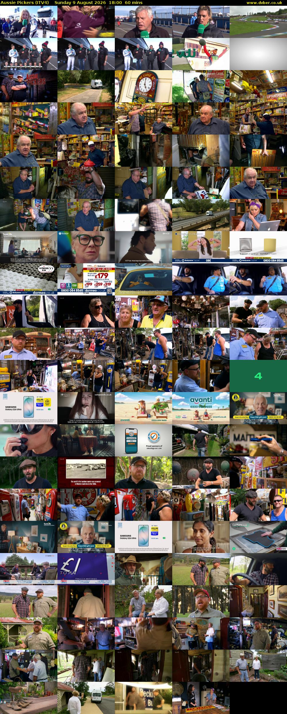 Aussie Pickers (ITV4) Sunday 9 August 2026 18:00 - 19:00