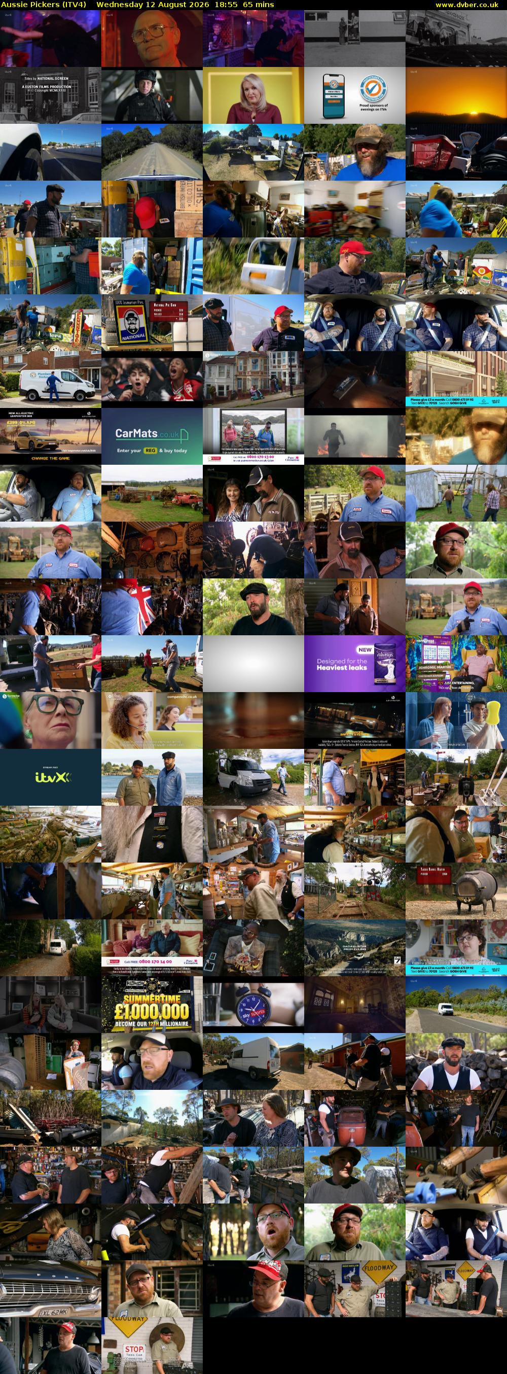 Aussie Pickers (ITV4) Wednesday 12 August 2026 18:55 - 20:00