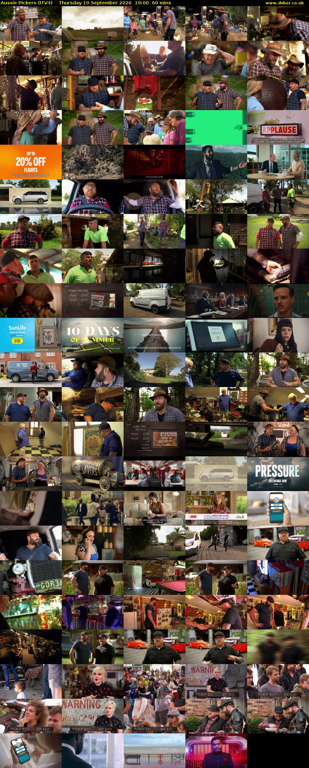 Aussie Pickers (ITV4) Thursday 10 September 2026 19:00 - 20:00