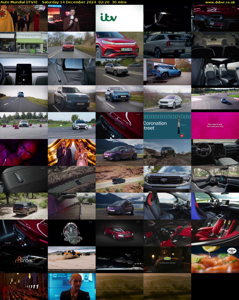 Auto Mundial (ITV4) Saturday 14 December 2024 02:20 - 02:50