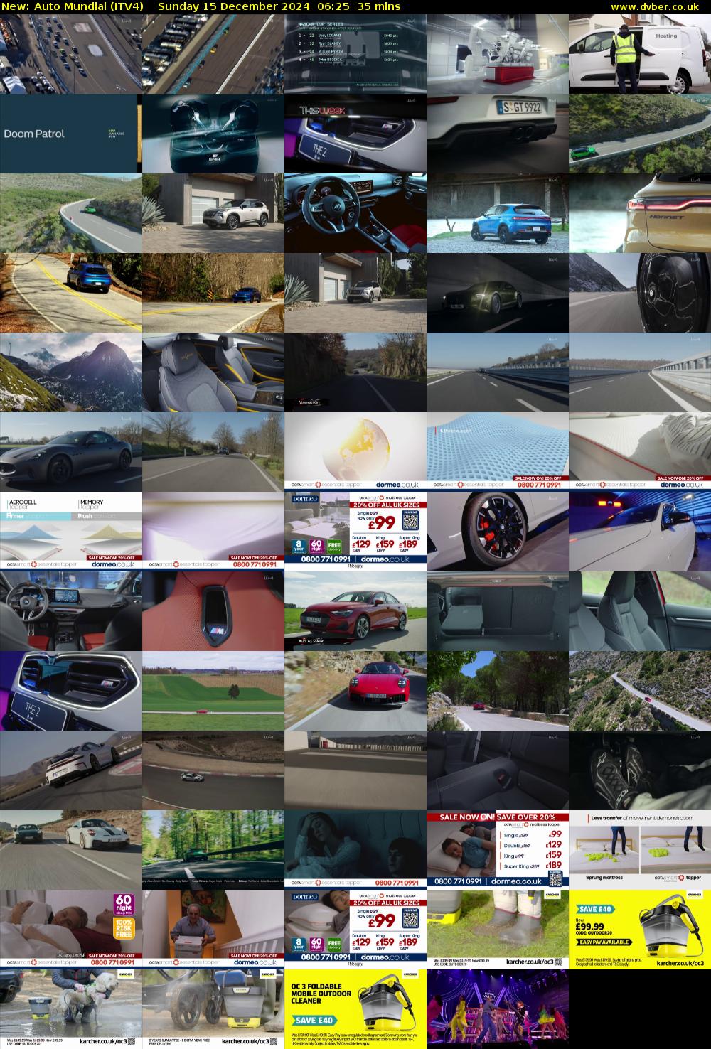 Auto Mundial (ITV4) Sunday 15 December 2024 06:25 - 07:00